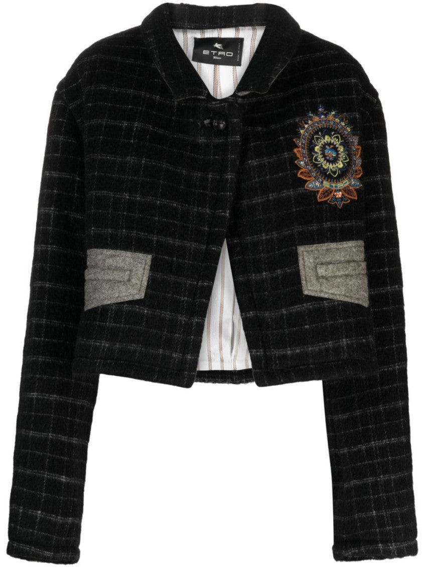 Black Cropped Jacket 1