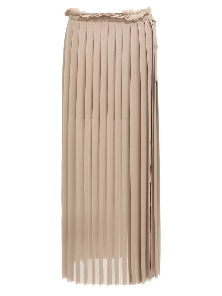 Beige 'Pleated' skirt 1