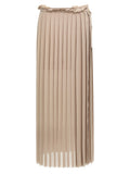 Beige 'Pleated' skirt 1