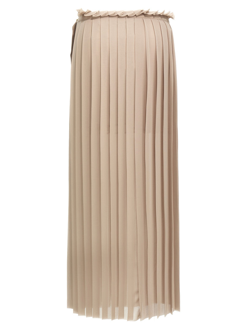Beige 'Pleated' skirt 2
