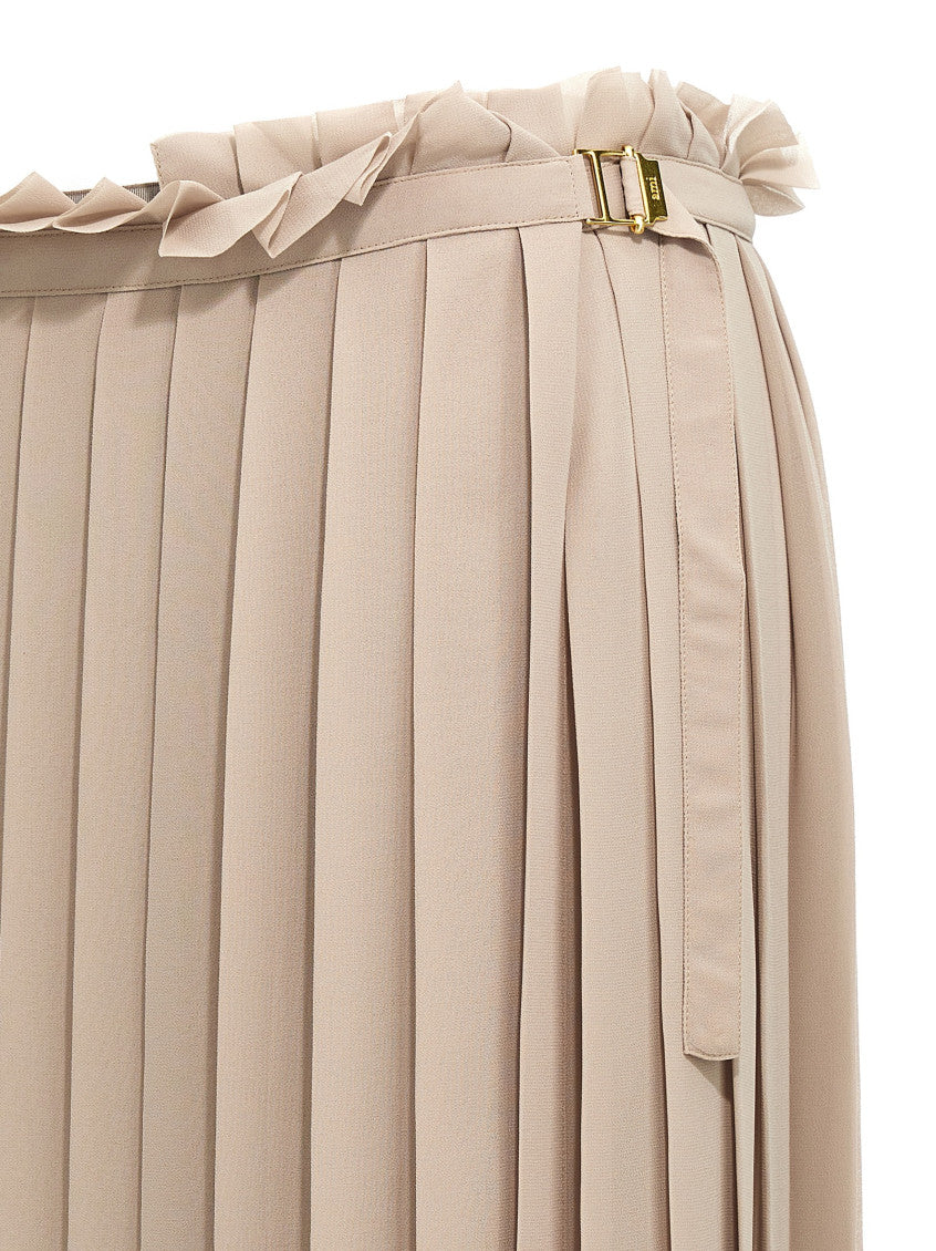 Beige 'Pleated' skirt 3