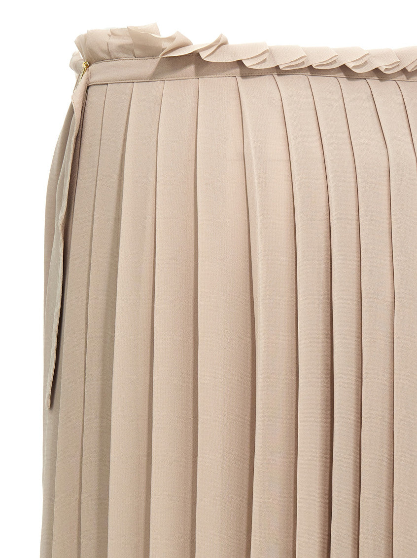 Beige 'Pleated' skirt 4