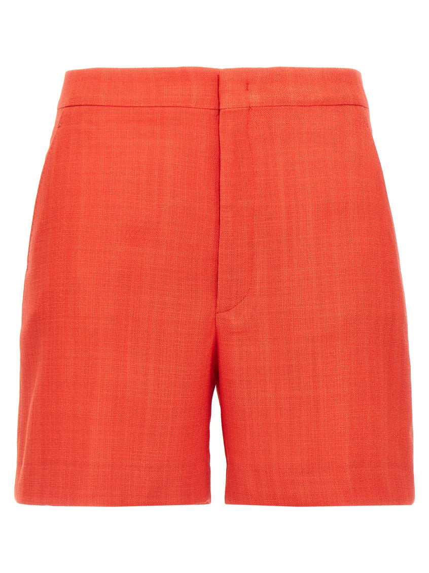 Red 'B-Elle' shorts 1