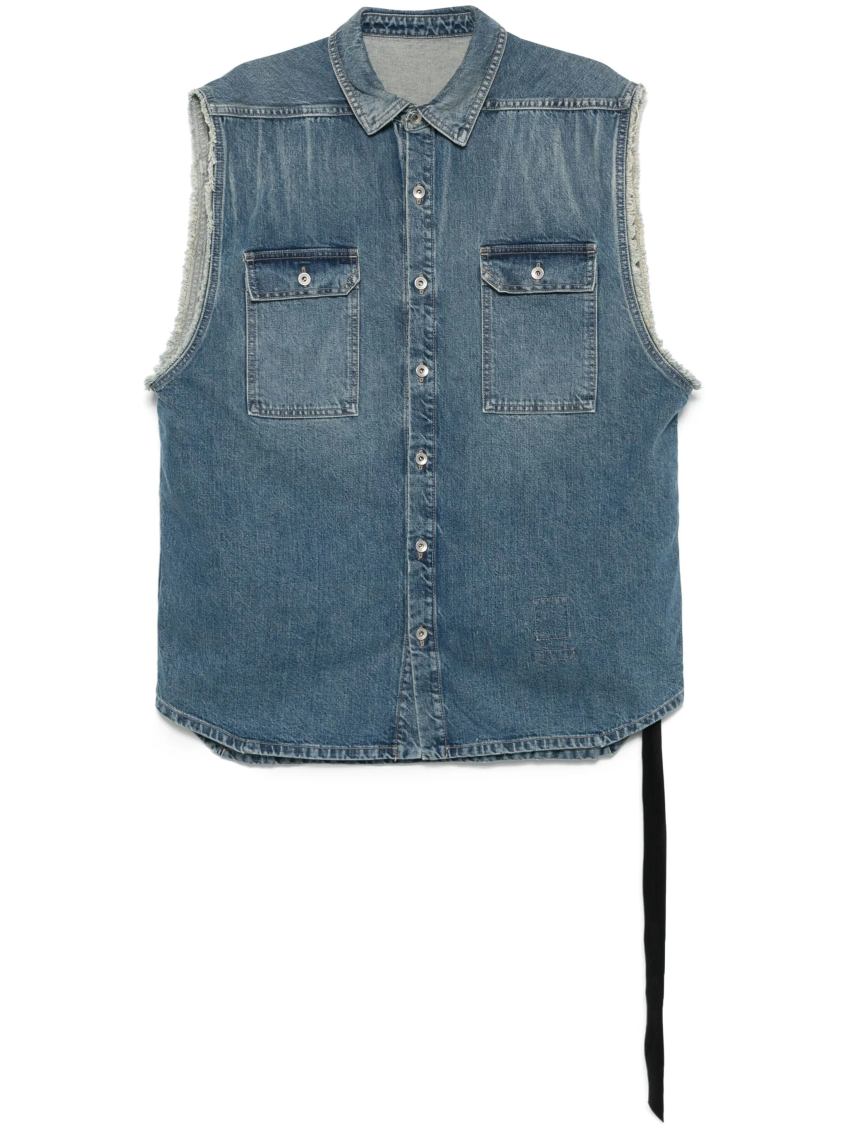 Light Blue Tommy Jumbo Gilet 1