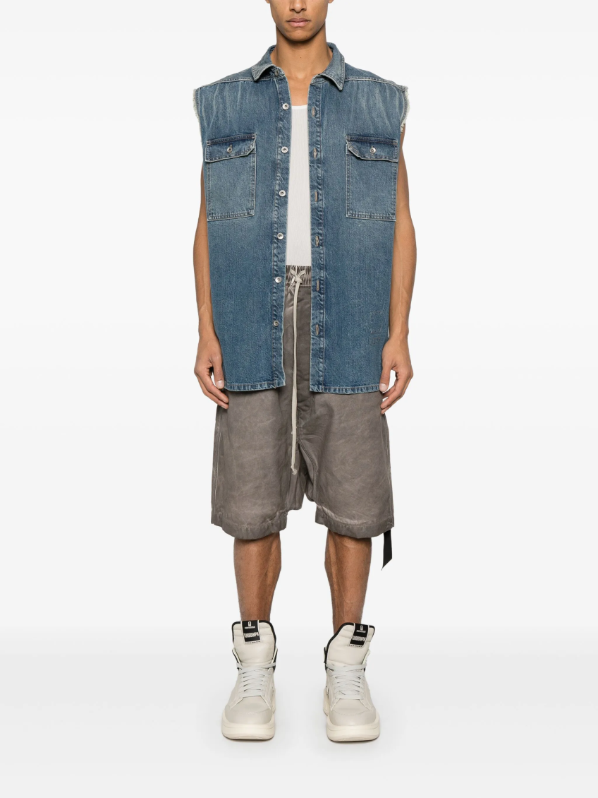 Light Blue Tommy Jumbo Gilet 2
