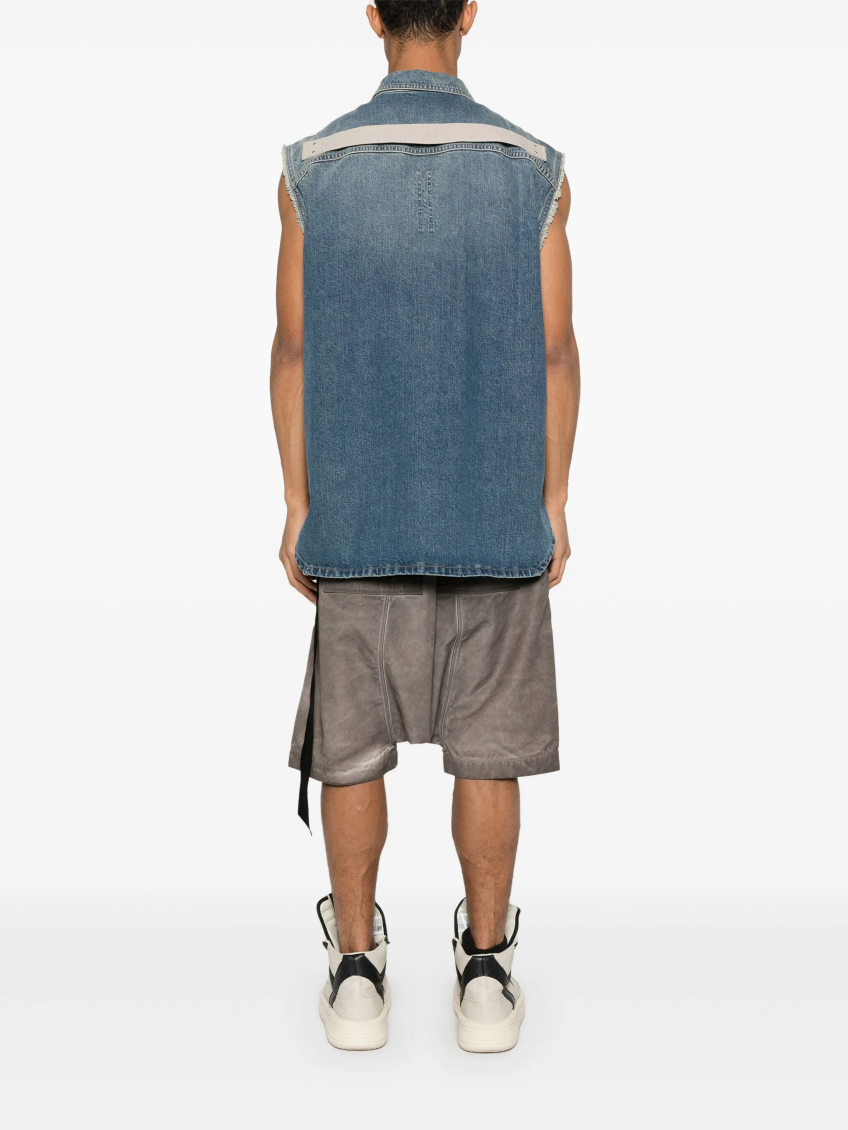 Light Blue Tommy Jumbo Gilet 4