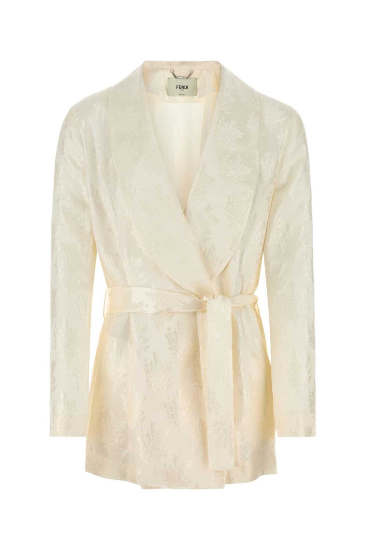 White silk blazer  1