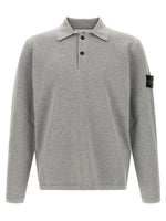 Grey Logo Patch Polo 1