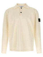 Beige Logo Patch Polo 1