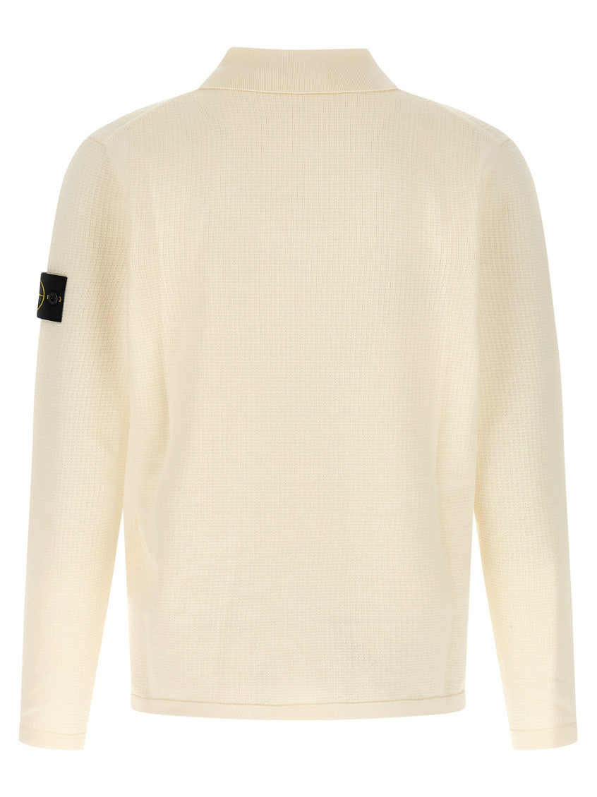 Beige Logo Patch Polo 2