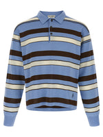 Multi Color Logo Striped Polo 1