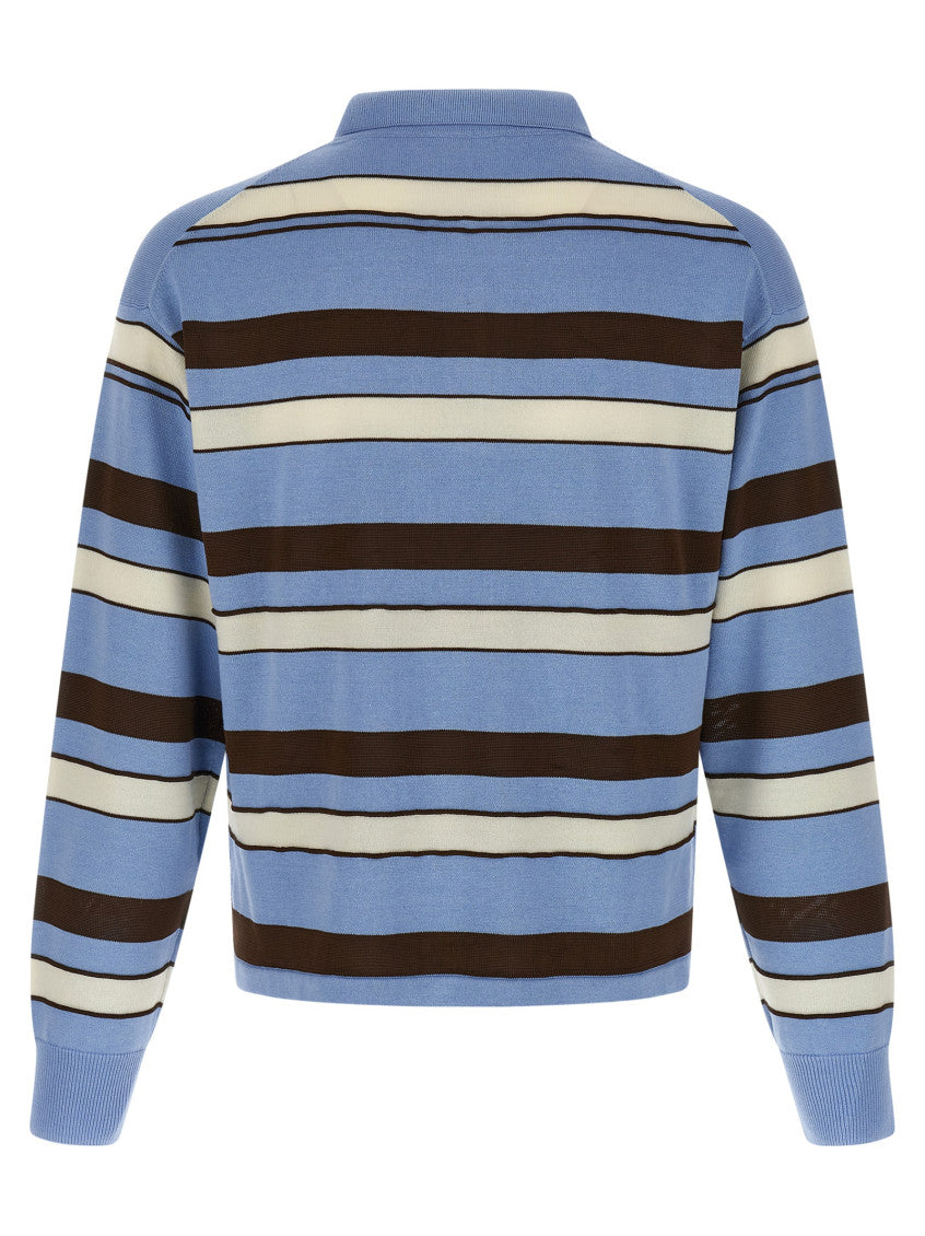 Multi Color Logo Striped Polo 2
