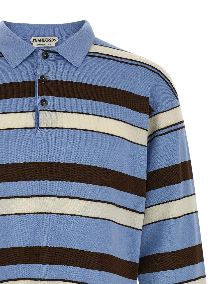 Multi Color Logo Striped Polo 3