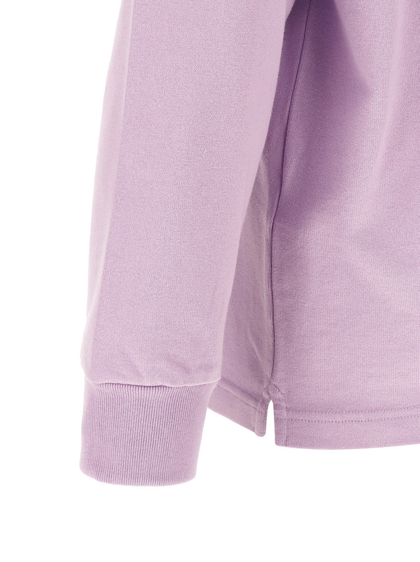 Purple Long Sleeves Printed Polo 4