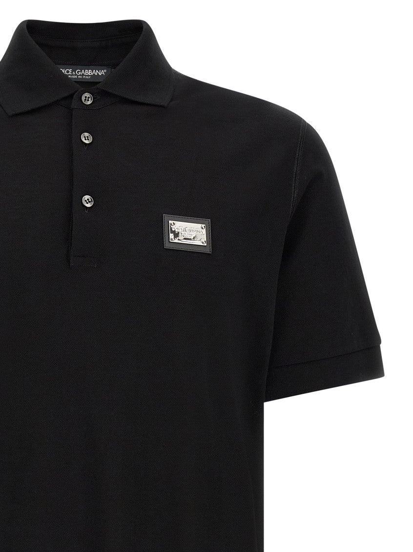 Black Logo Plate Polo 3