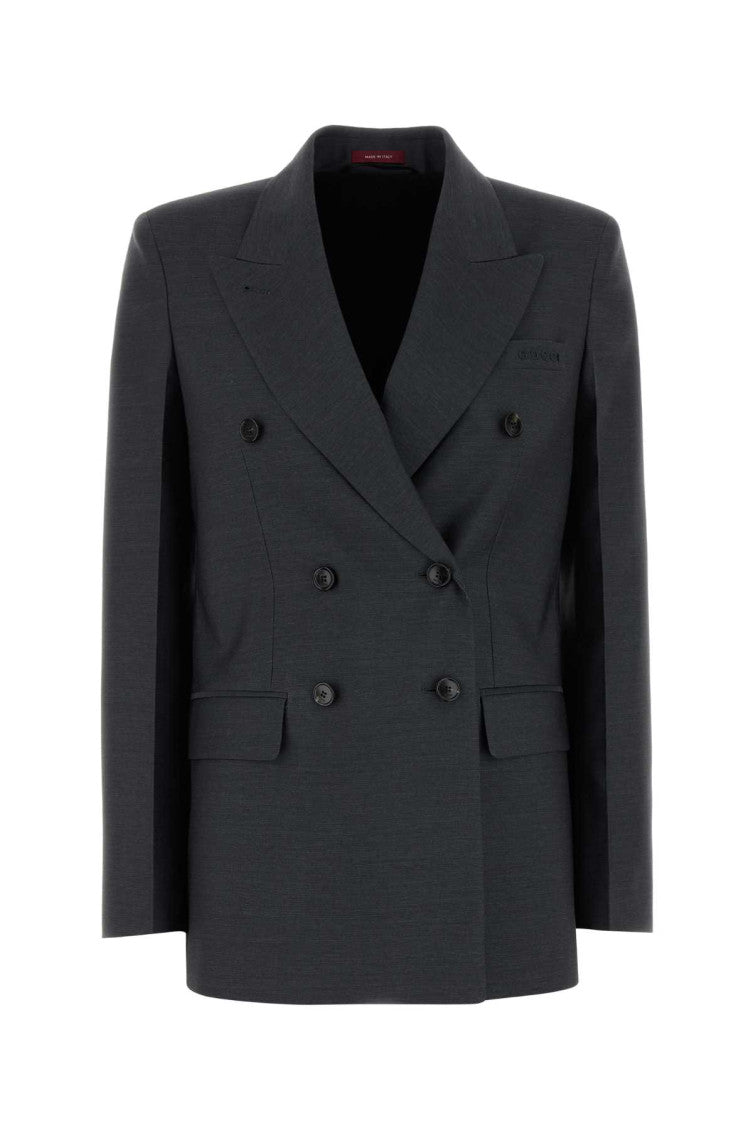 Graphite wool blazer 1