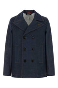 Denim Double-Breasted Blazer 1