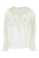 White mesh Middlemist blouse  1