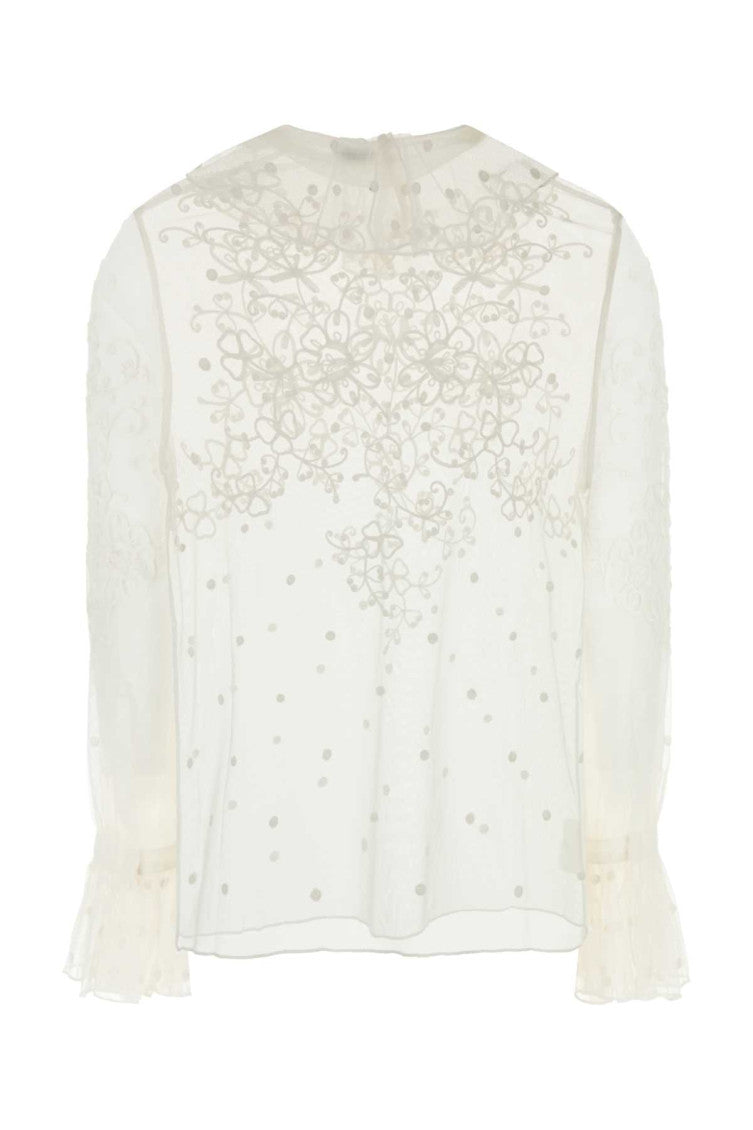 White mesh Middlemist blouse  2