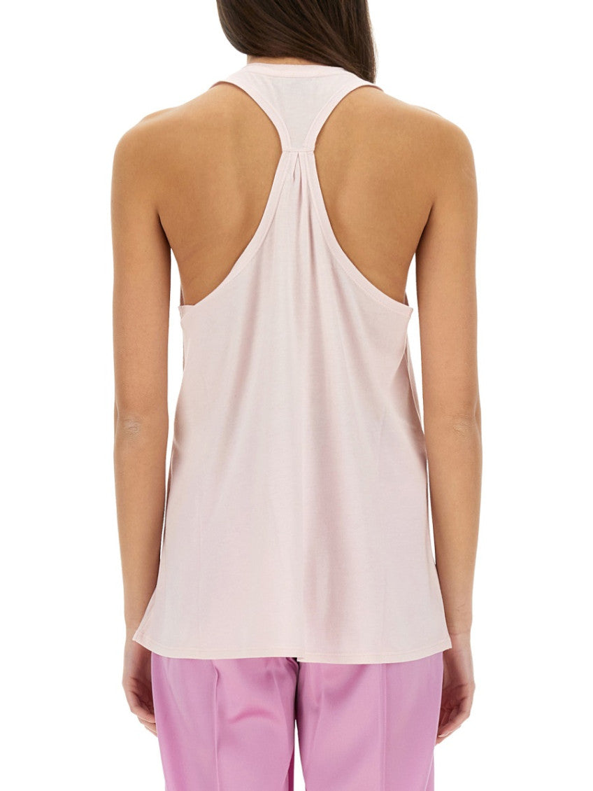 Light Pink Solid Scoop Neck Top 2