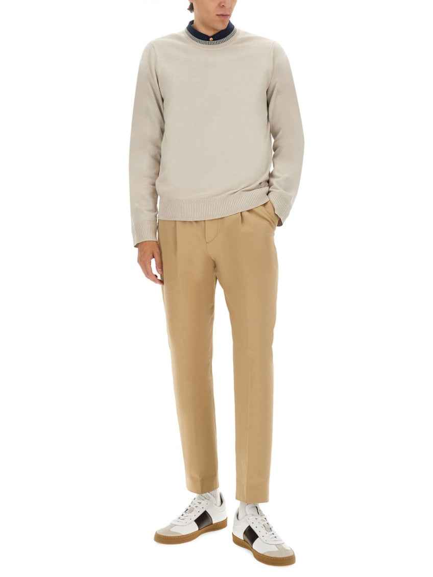 Beige Crew Neck Sweater 2