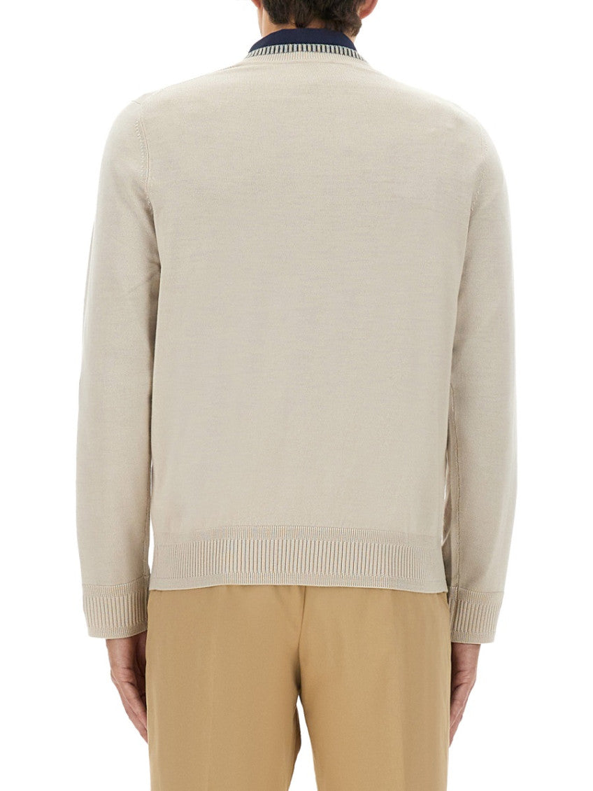 Beige Crew Neck Sweater 3