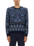 Blue Crew Neck Sweater 1