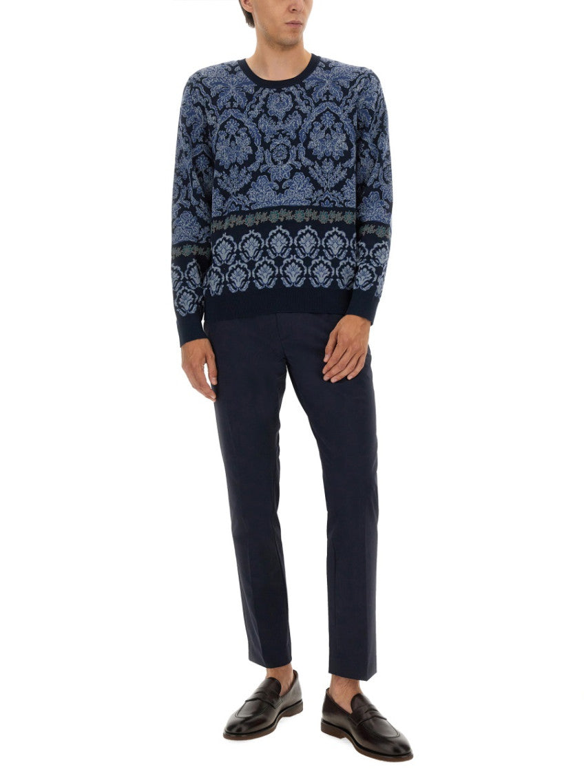 Blue Crew Neck Sweater 3