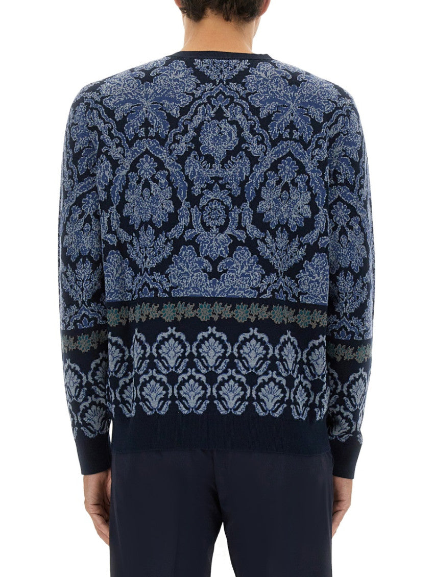 Blue Crew Neck Sweater 4