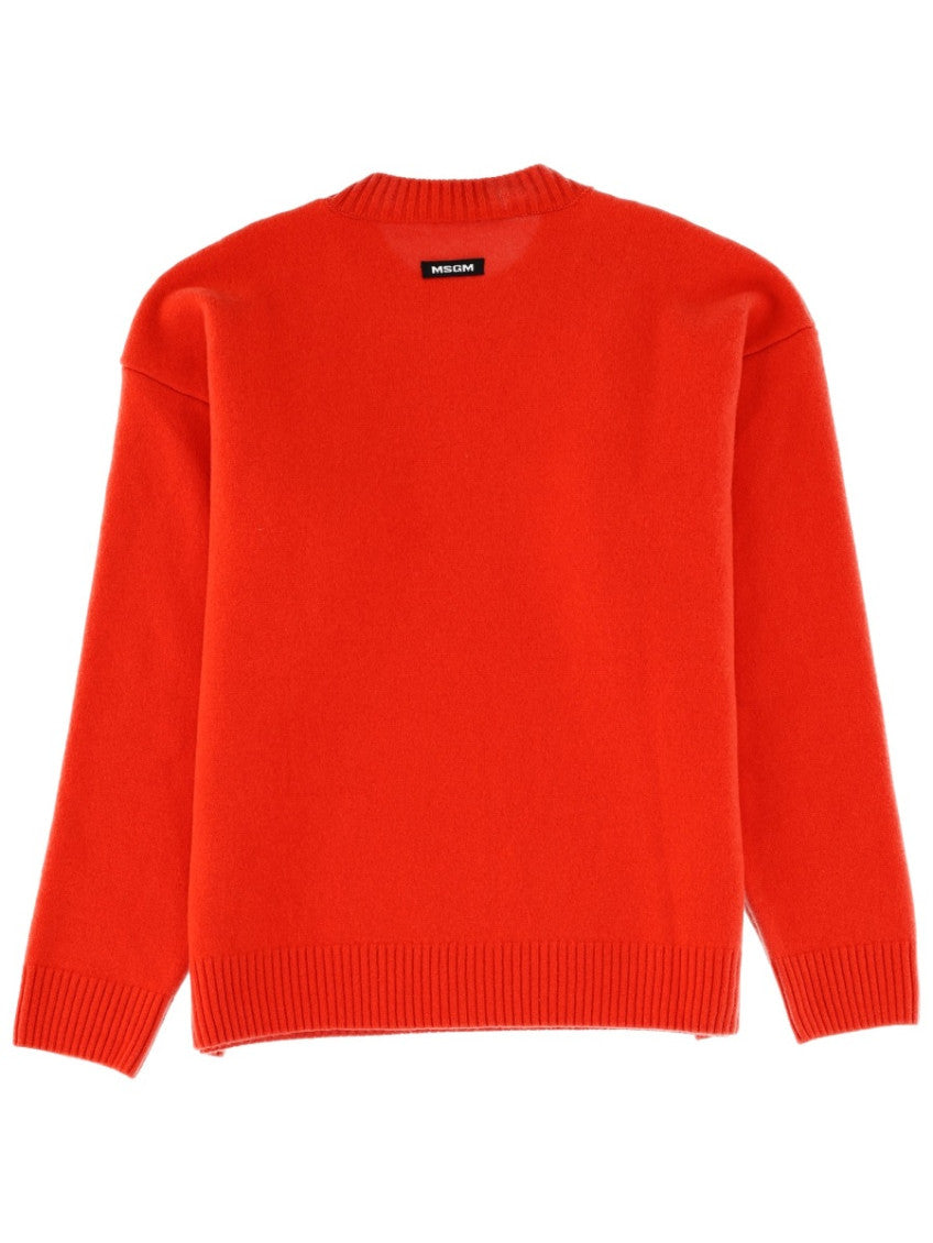 Red Crew Neck Sweater 2