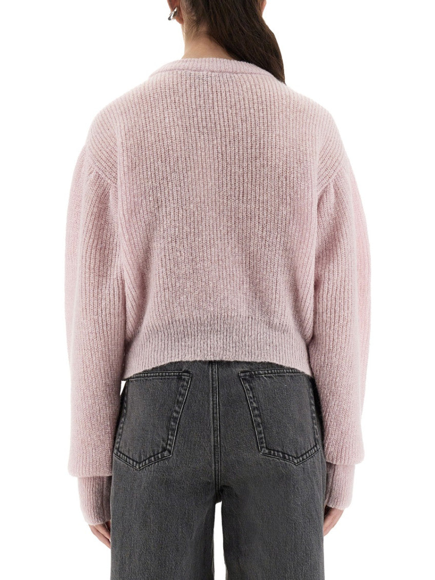 Light Pink Knitted Crew Neck Sweater 3