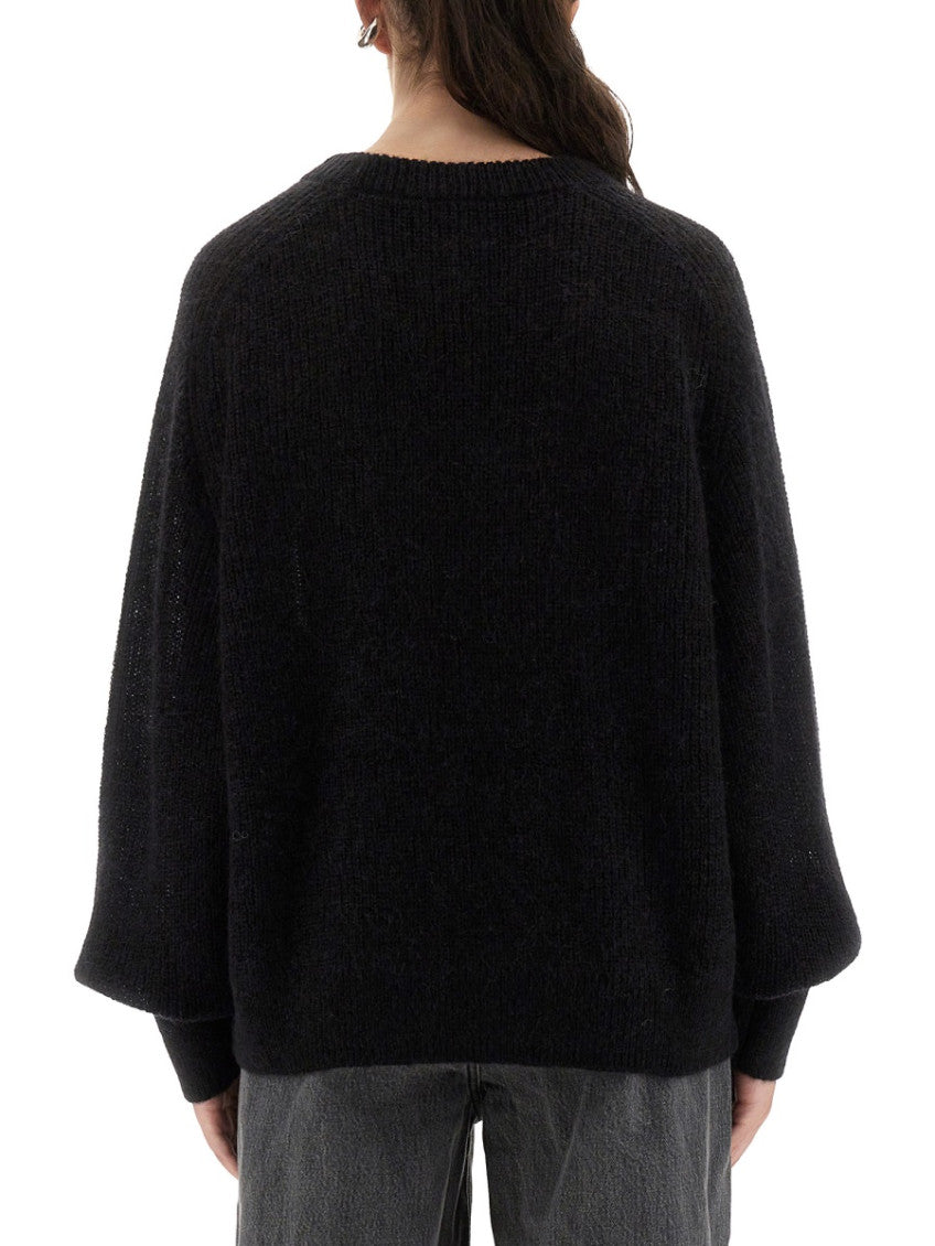 Black Knitted Crew Neck Sweater 3