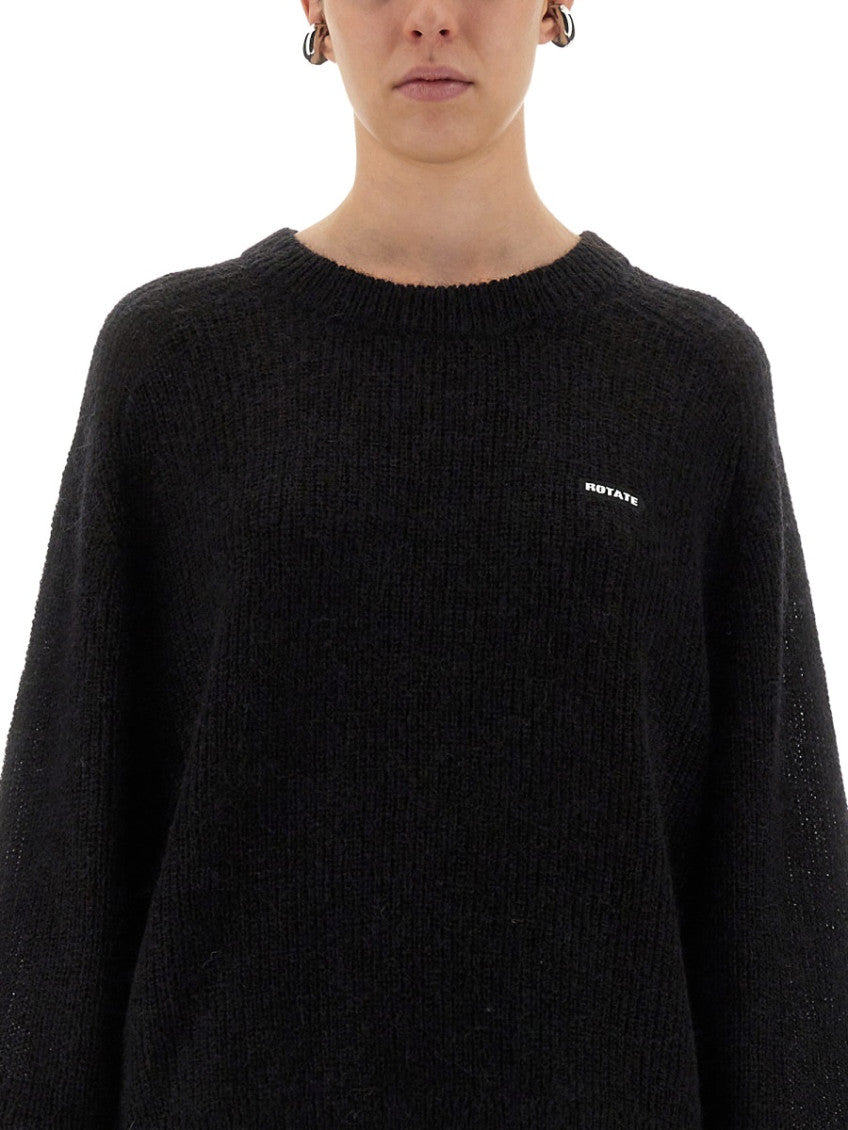 Black Knitted Crew Neck Sweater 4