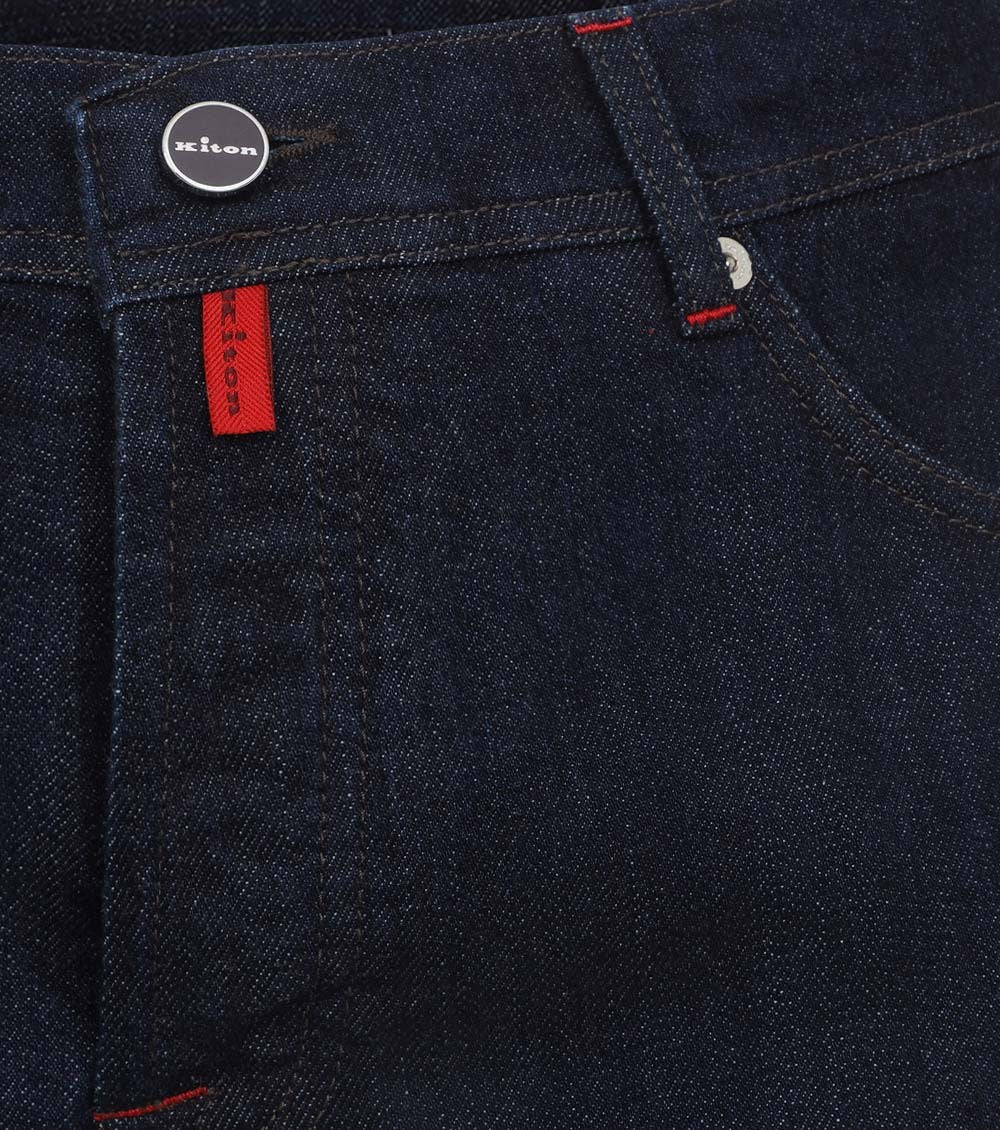 Navy Blue Solid Jeans 3