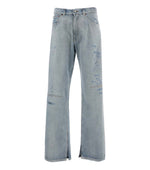 Sky Blue Distressed Jeans 1