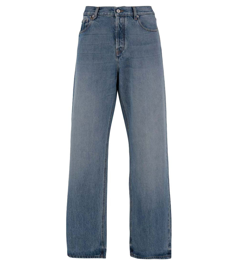 Blue Mid Rise Jeans 1
