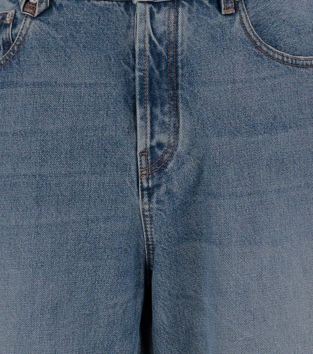 Blue Mid Rise Jeans 2