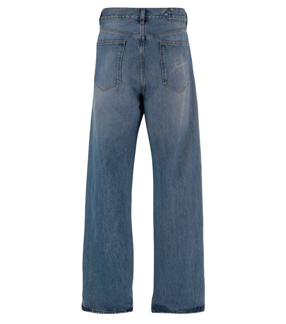 Blue Mid Rise Jeans 3