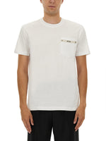White Logo Crew Neck T-Shirt 1