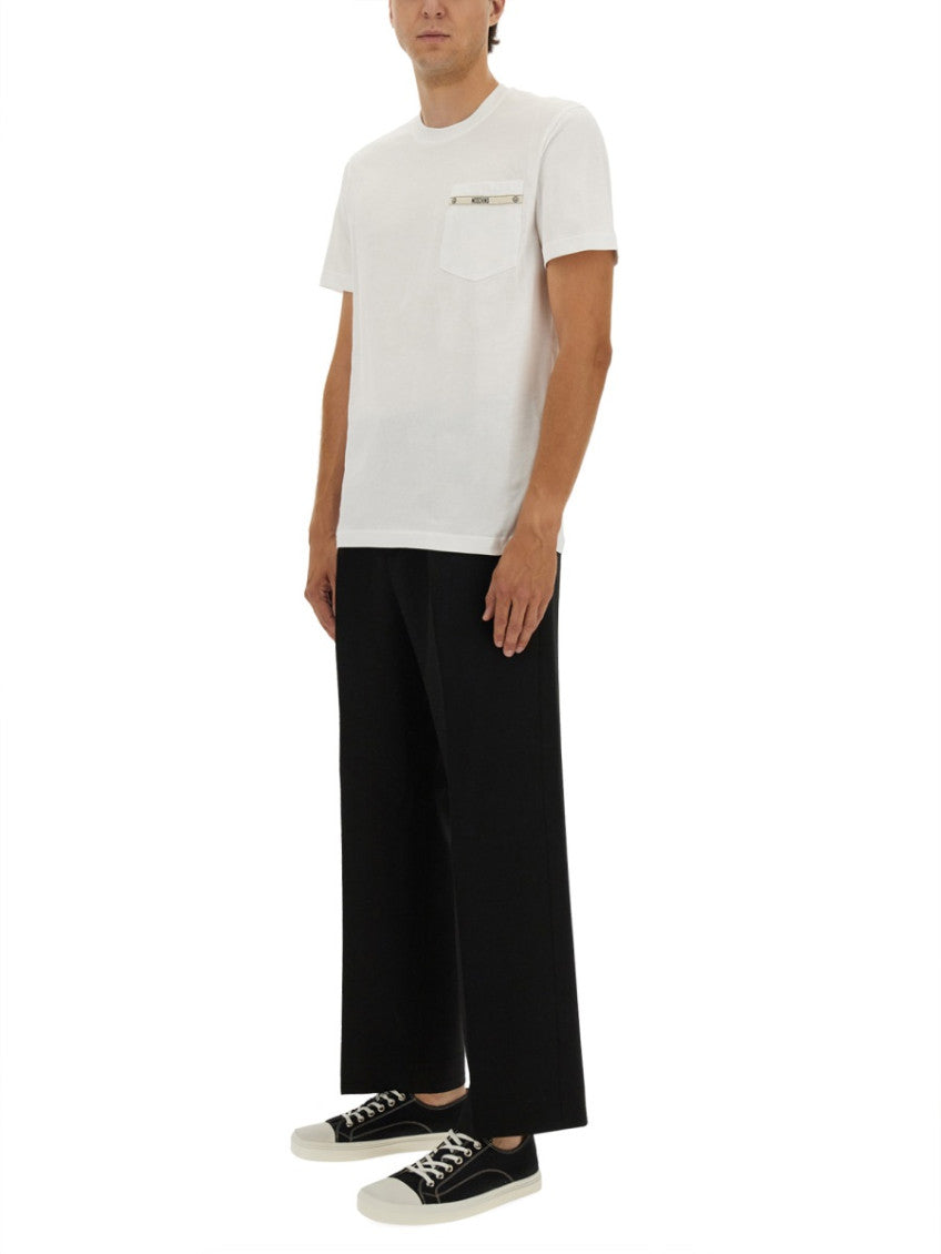 White Logo Crew Neck T-Shirt 2