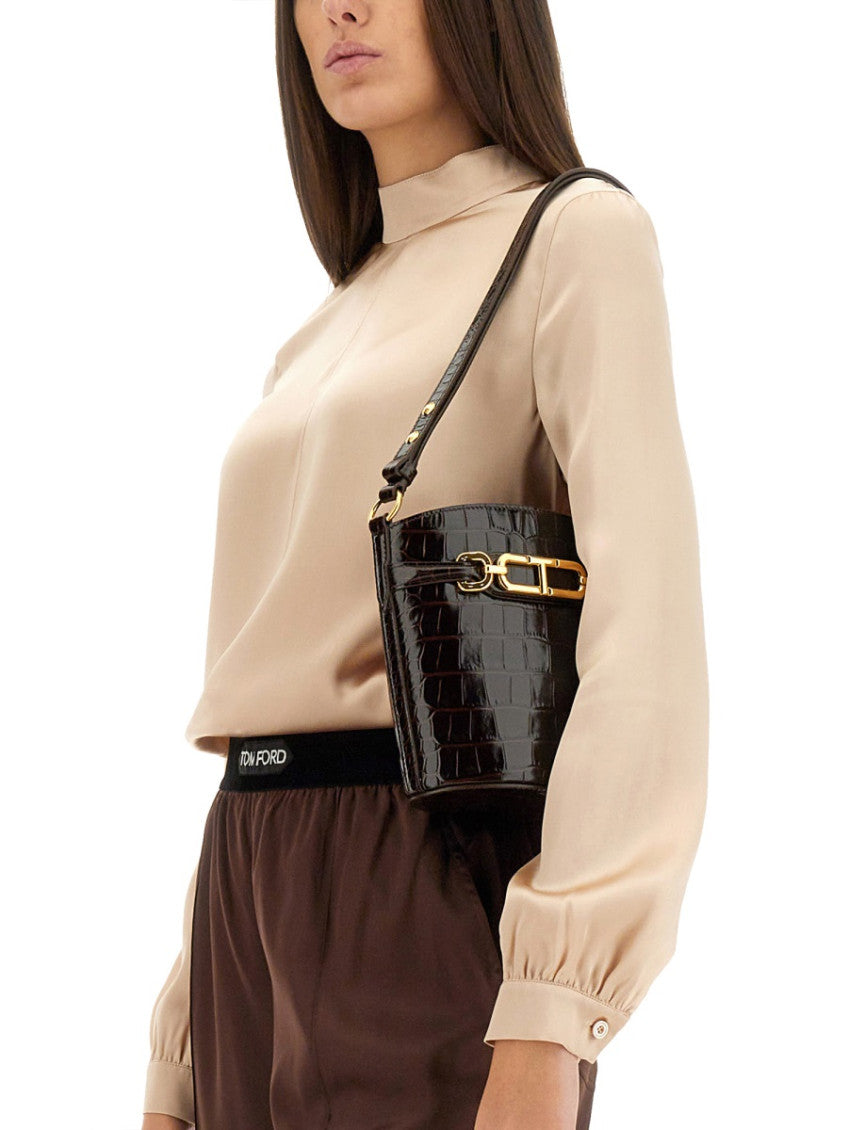 Light Brown Solid Mock Collar Top 3