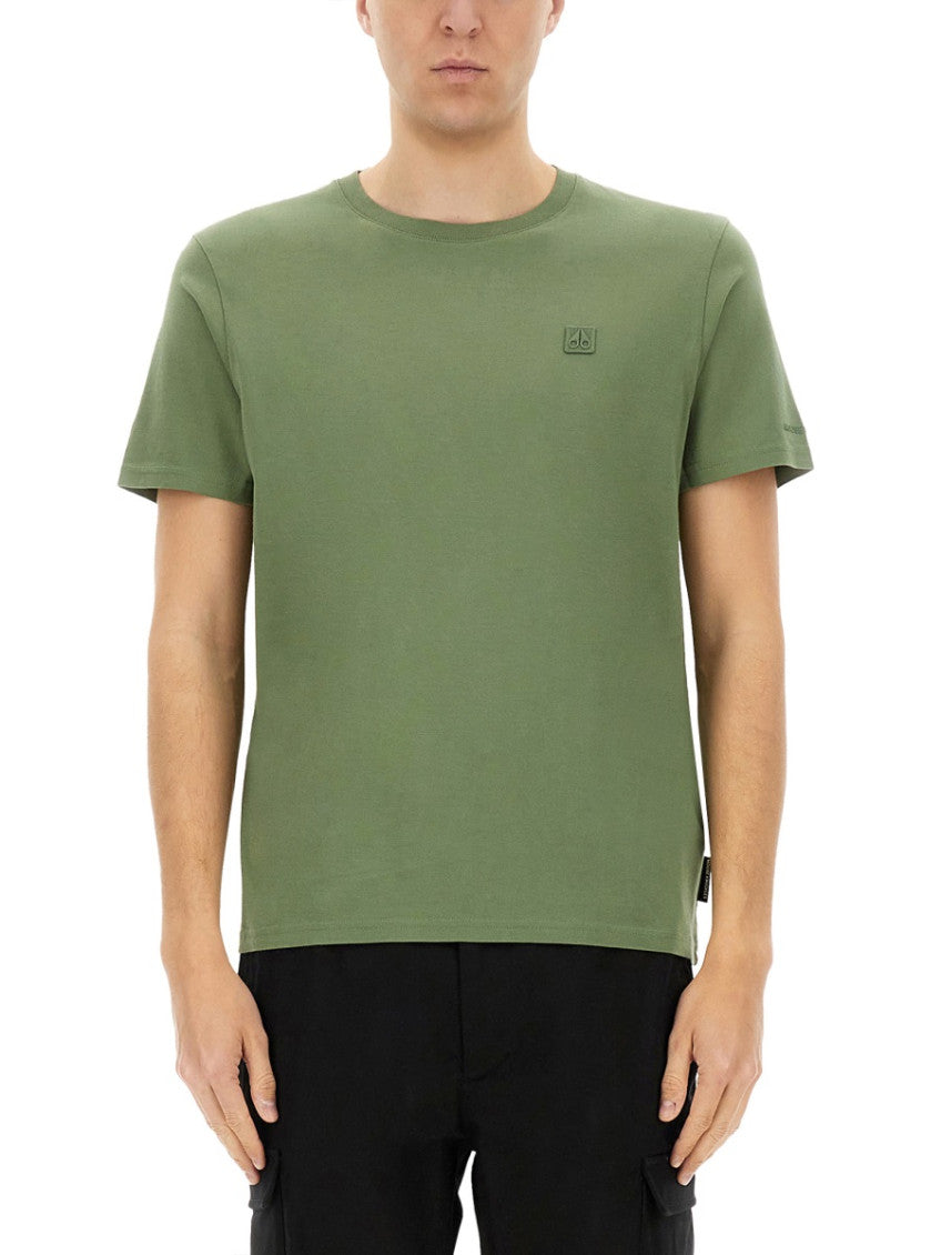Green Solid Crew Neck T-Shirt 1