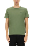 Green Solid Crew Neck T-Shirt 1