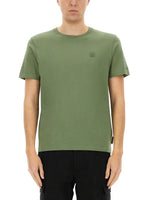 Green Solid Crew Neck T-Shirt 1