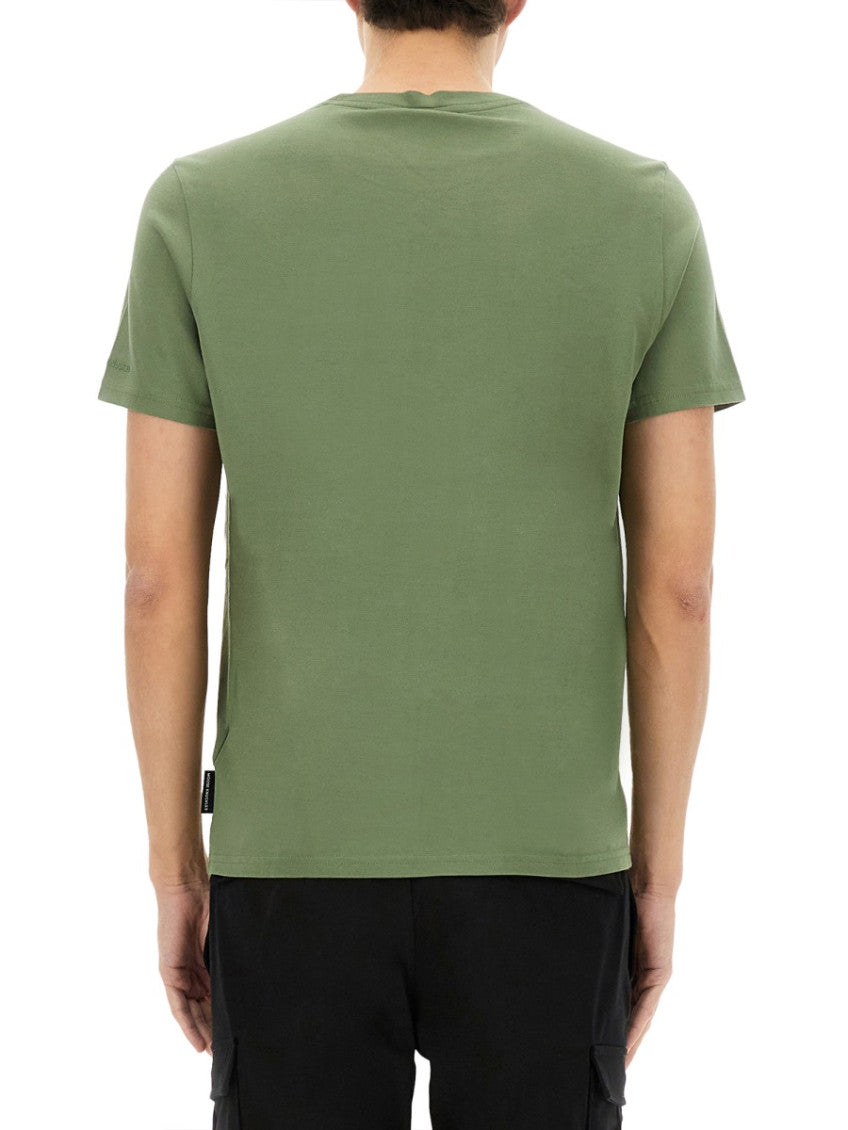 Green Solid Crew Neck T-Shirt 3