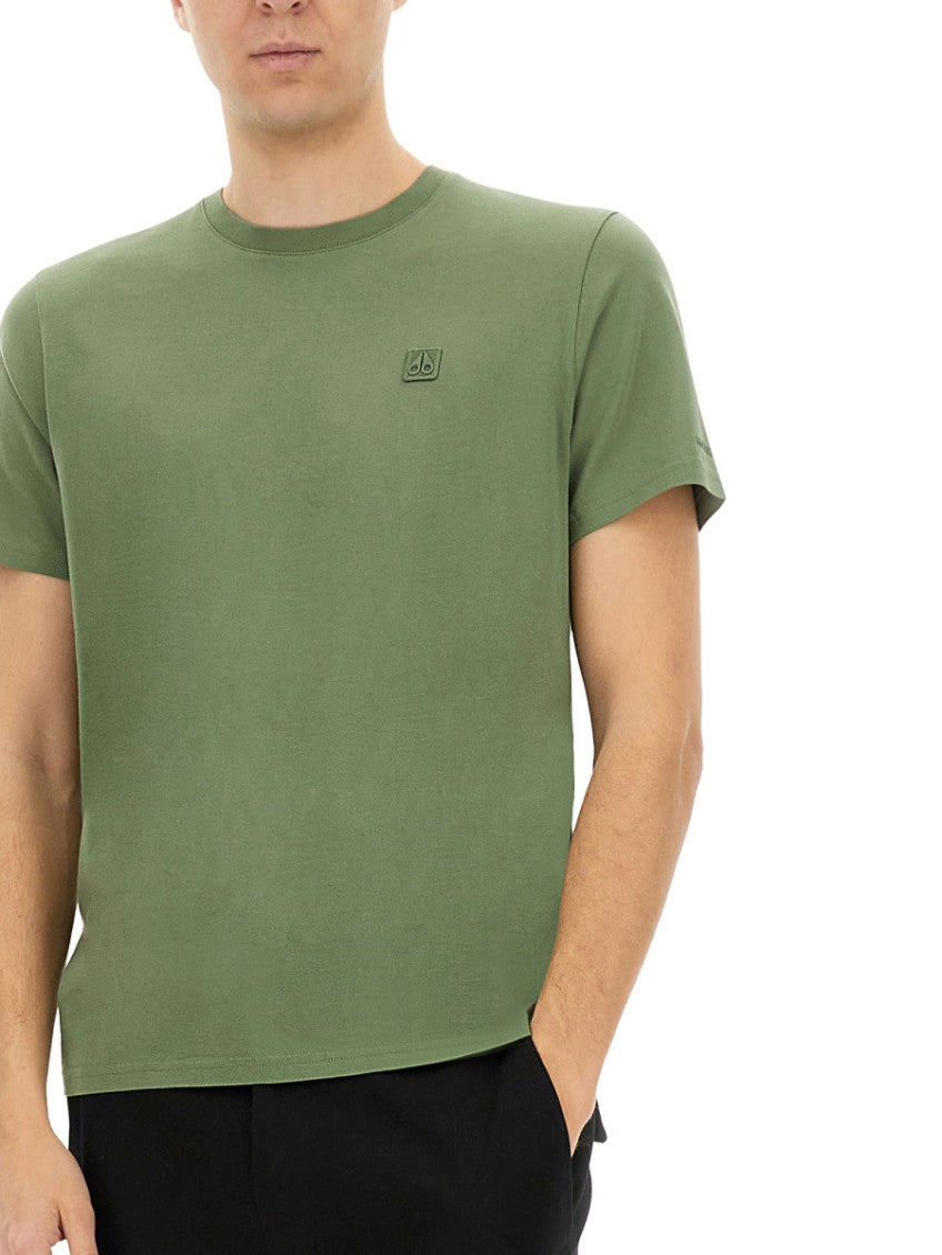 Green Solid Crew Neck T-Shirt 4