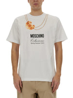 White Printed Crew Neck T-Shirt 1