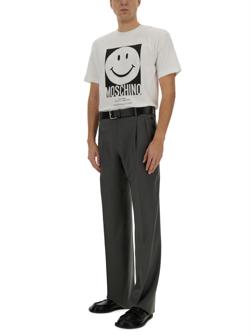 White Logo Crew Neck T-Shirt 2