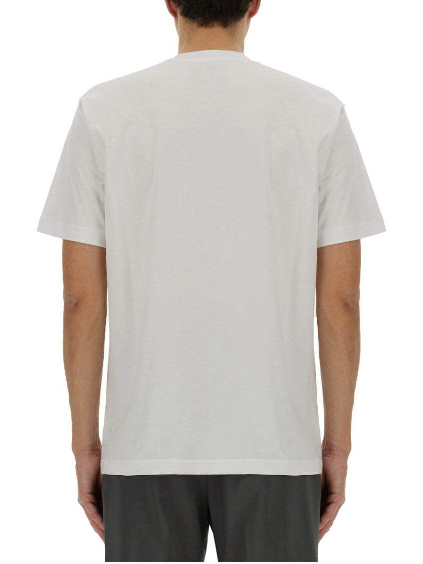 White Logo Crew Neck T-Shirt 3