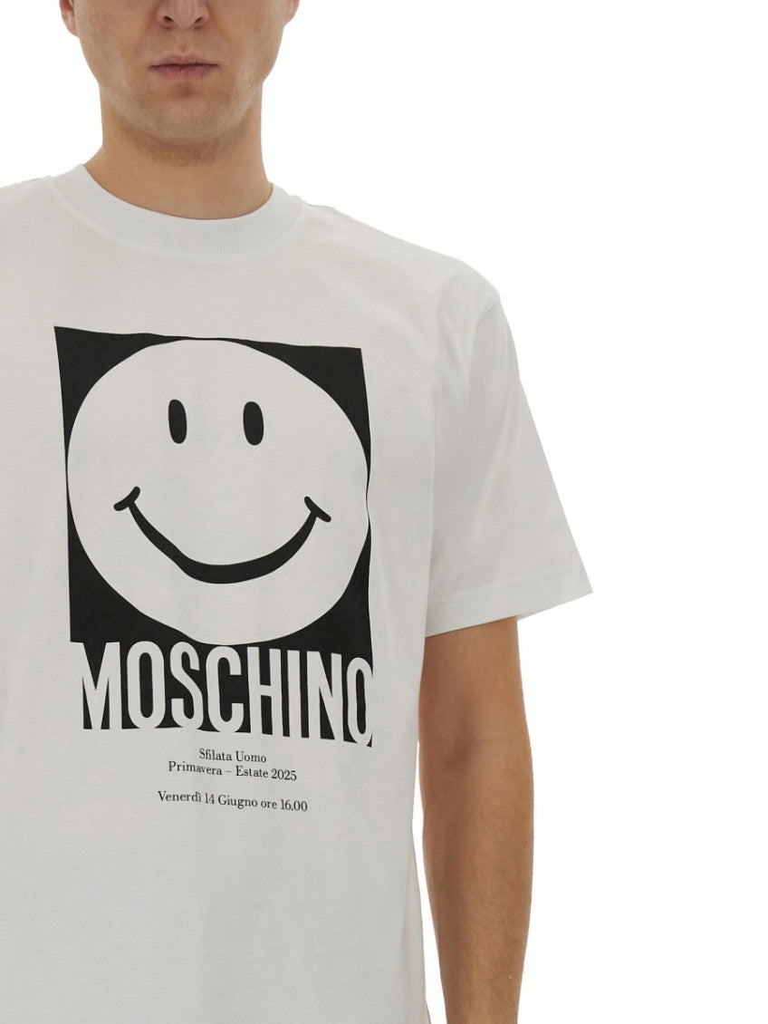 White Logo Crew Neck T-Shirt 4